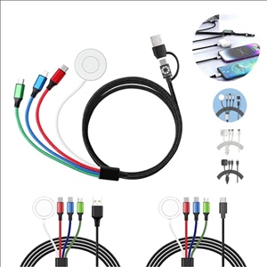 Magnetic 4-in-1 Charging Cable for Phone & Watch